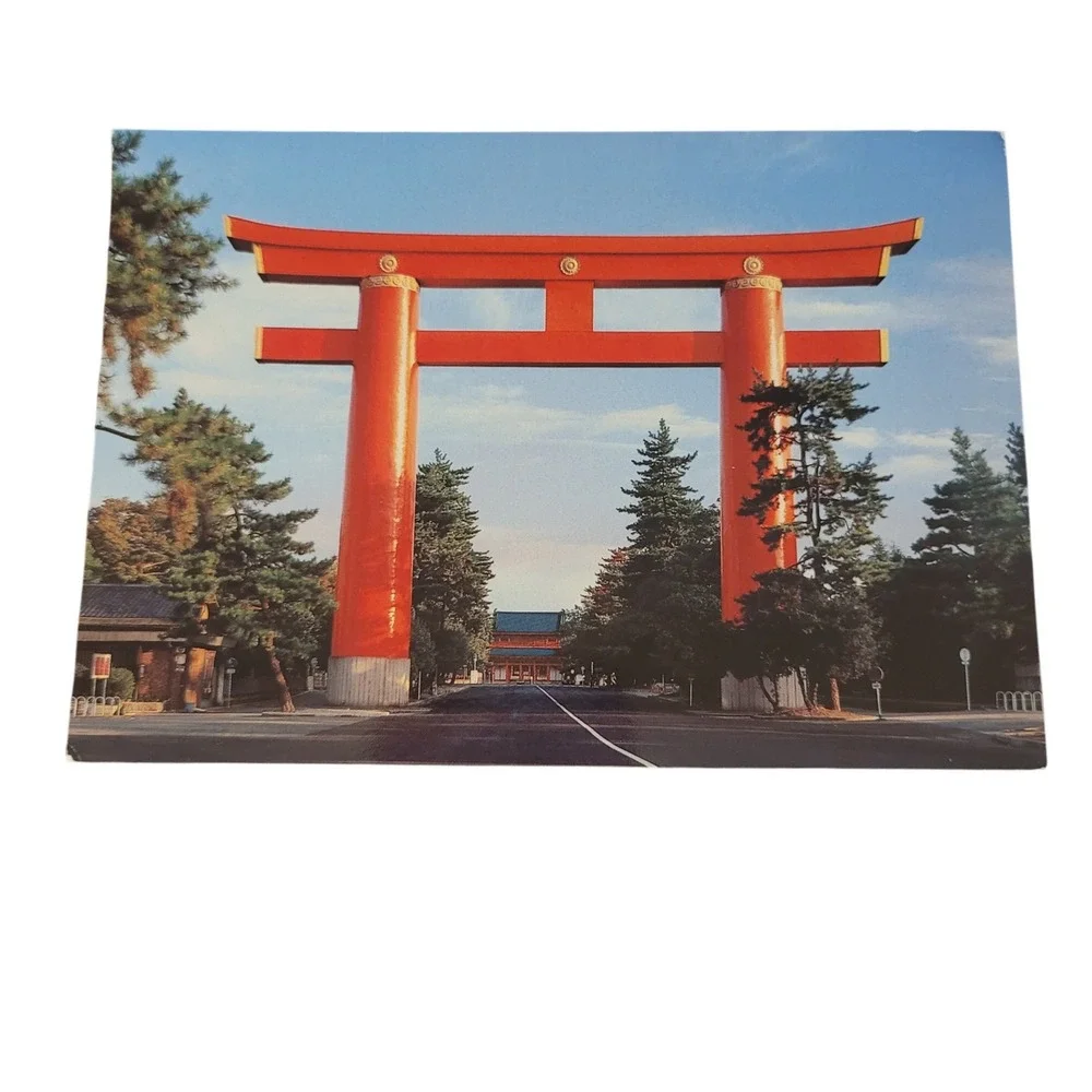 3 Vintage Japan Postcards Set Japanese Scenery Sailboat Castle Torii Gate Travel